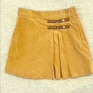 Janie & Jack 6T Tan Pleated Skirt
